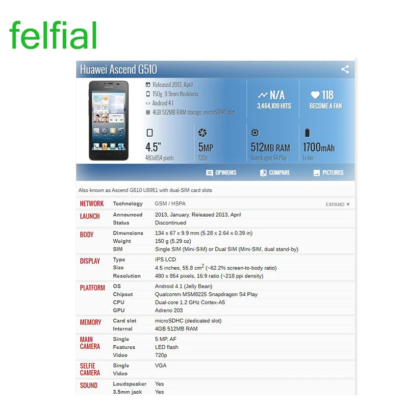 Для Huawei Ascend G510 G520 G525 U8951 T8951 сенсорный экран дигитайзер стеклянный объектив