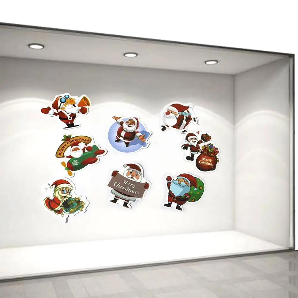 

50 шт., Новогодние декоративные наклейки на заднюю панель автомобиля