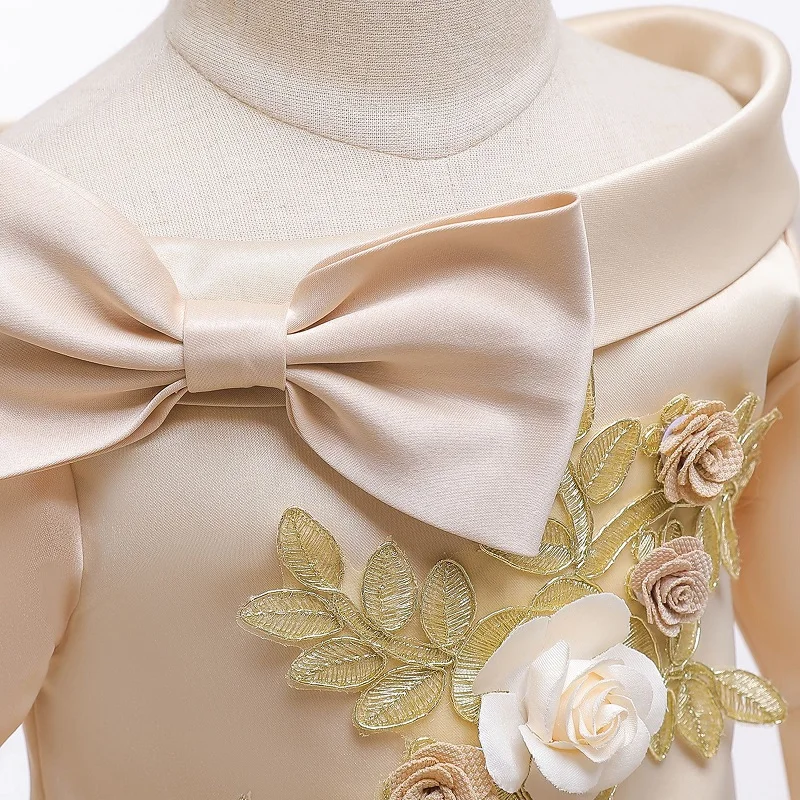 

2019 Girls Dress Elegant New Year Princess Children Party Dress Wedding Gown Kids Dresses for Girls Birthday Party Dress