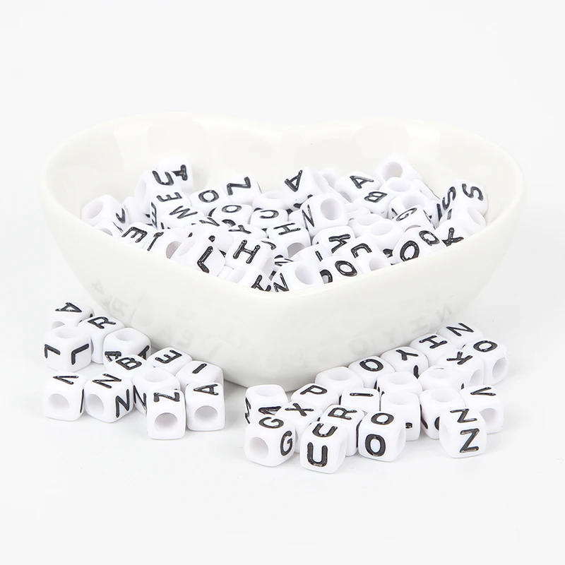 Бусины акриловые разноцветные для самостоятельного изготовления ювелирных