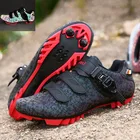 Велосипедные мужские кроссовки Cyling MTB самозапирающийся светящиеся туфли профессиональные Sapatilha Ciclismo светильник для верховой езды MTB велосипедная обувь высокого качества