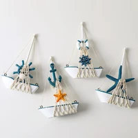 miniature sailboat model 4 piece set miniature sailboat model decoration wooden miniature sailboat home decoration set