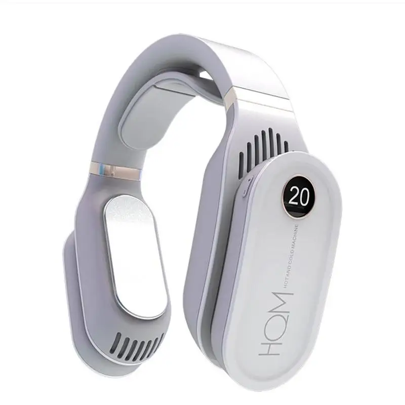 

Mini Neck Fan Portable Bladeless Fan Rechargeable Leafless Hanging Fans Air Cooler Cooling Wearable Neckband Fans