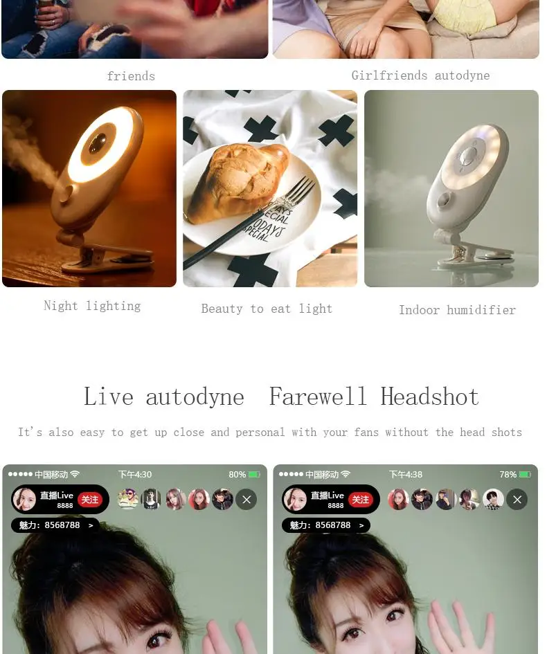 Beauty Mini Fill-in Light Lens Non-Distortion Wide Angle Live Meeting Fill | Электроника