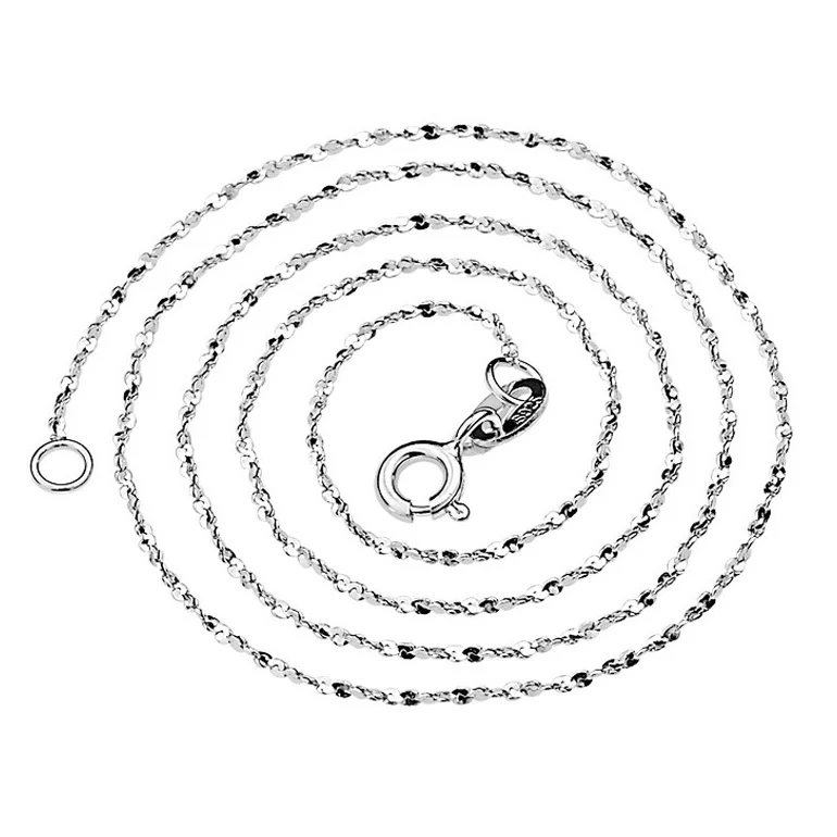 

925 Sterling Silver Star Chain Necklace Use For Pendants Charms Women Cola (Diameter 1.1mm)