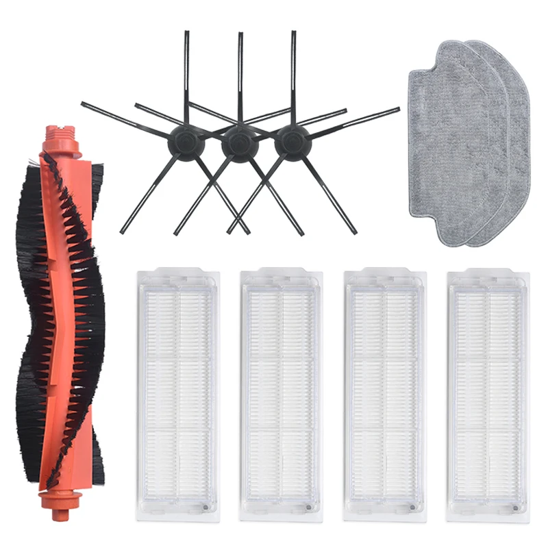 

10Pcs Main Brush Side Brush Filter Mop Kits for Mijia Vacuum Cleaner Household Apppliance Parts Replacement Accessories