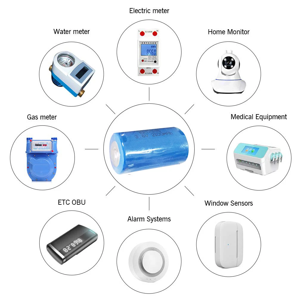 6 шт. встроенная литиевая батарея 3 В ER 17335 ER17335 2/3A | Электроника