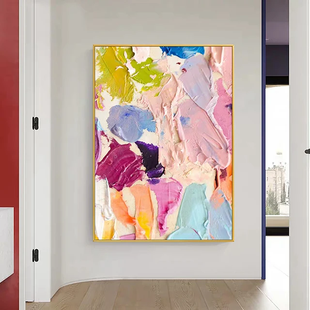 

Acrylic Paints Oil Painting On Canvas Handmade Mural Nordic Wall Art Picture Office Bar Home Large Salon Decoration Paintings