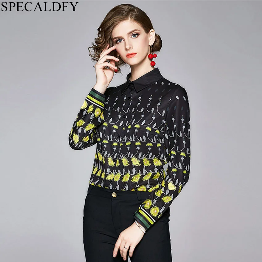 Подиумные женские блузки высокого качества модные топы с принтом винтажная