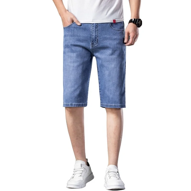 

2021 New Fashion Mens Ripped Short Jeans Brand Clothing Bermuda Summer Cotton Shorts Breathable Denim Shorts Male