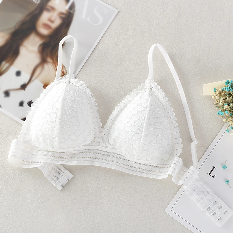 Women Wireless Thin Underwear Sexy Lingerie Soft Bras Bralette Seamless Lace Bra | Женская одежда