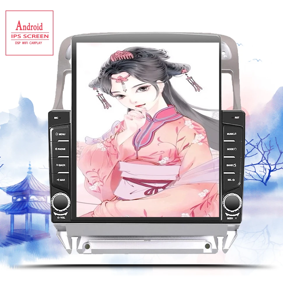 Android 10 0 автомобильный DVD GPS для PEUGEOT 307 sw 2002 - 2013 головное устройство радио