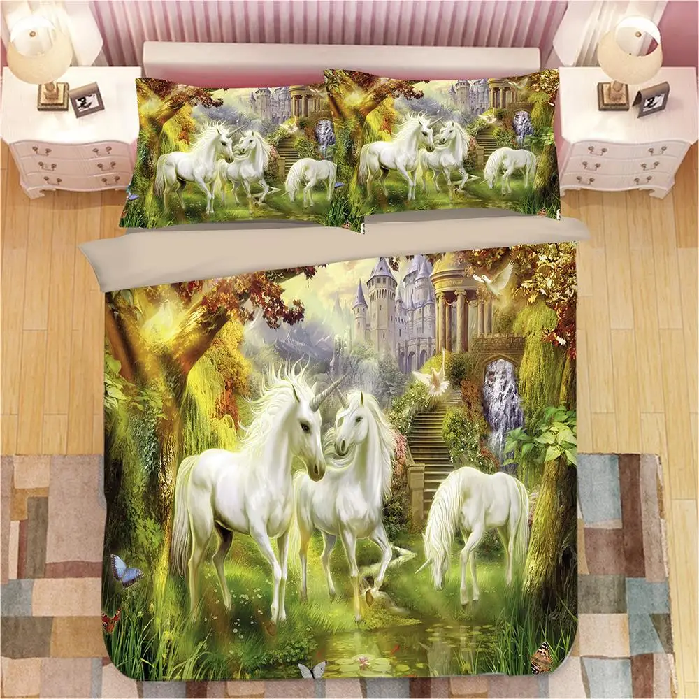 

3D Animal Elephant Tiger Print Bedding Set Duvet Covers Pillowcases One Piece Comforter Bedding Sets Bedclothes Bed Linen 03