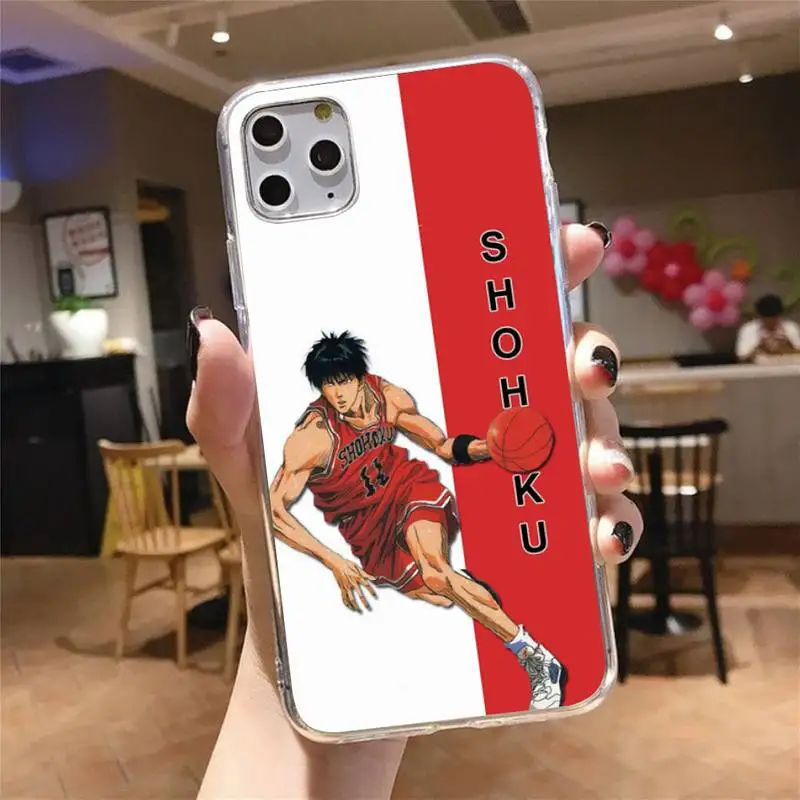 

Slam Dunk Phone Case Transparent for iPhone 6 7 8 11 12 s mini pro X XS XR MAX Plus cover funda shell