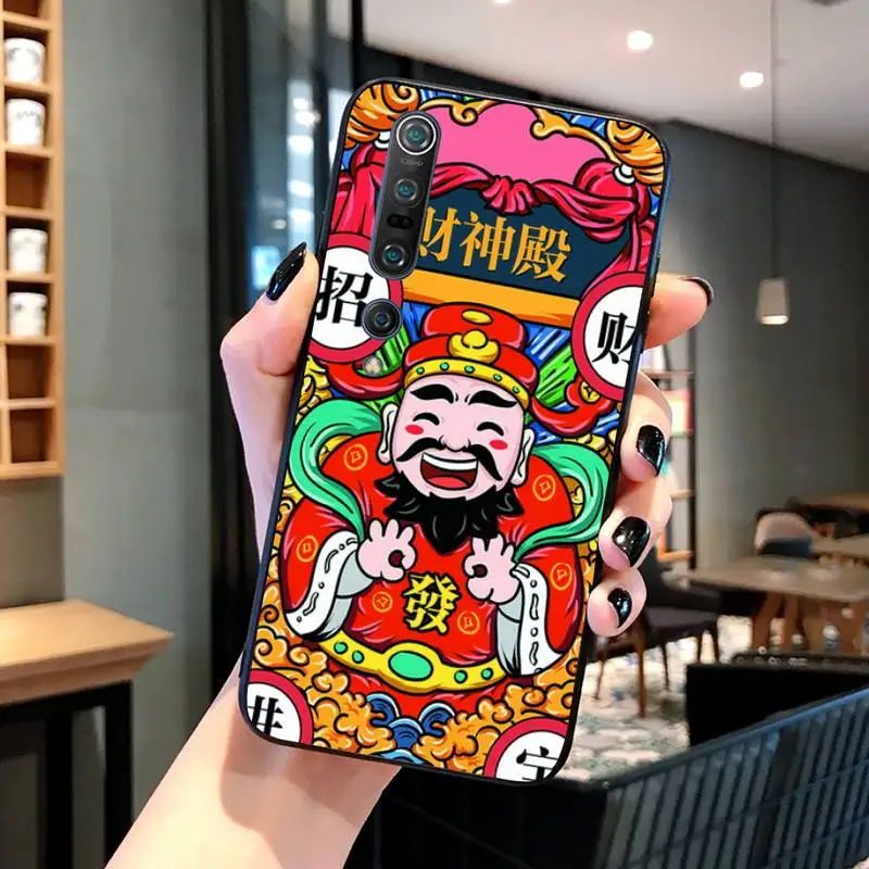 

Paraokazino Phone Case Black For Xiaomi 6X 8 8Lite 9T 10 10Lite Note 8 8T 9Pro 9Promax Cases