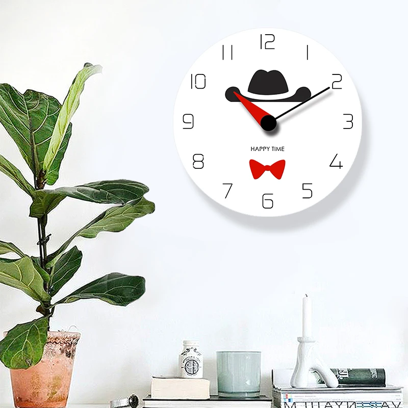 Настенные часы BB50W в современном дизайне Мультяшные настенные украшения для