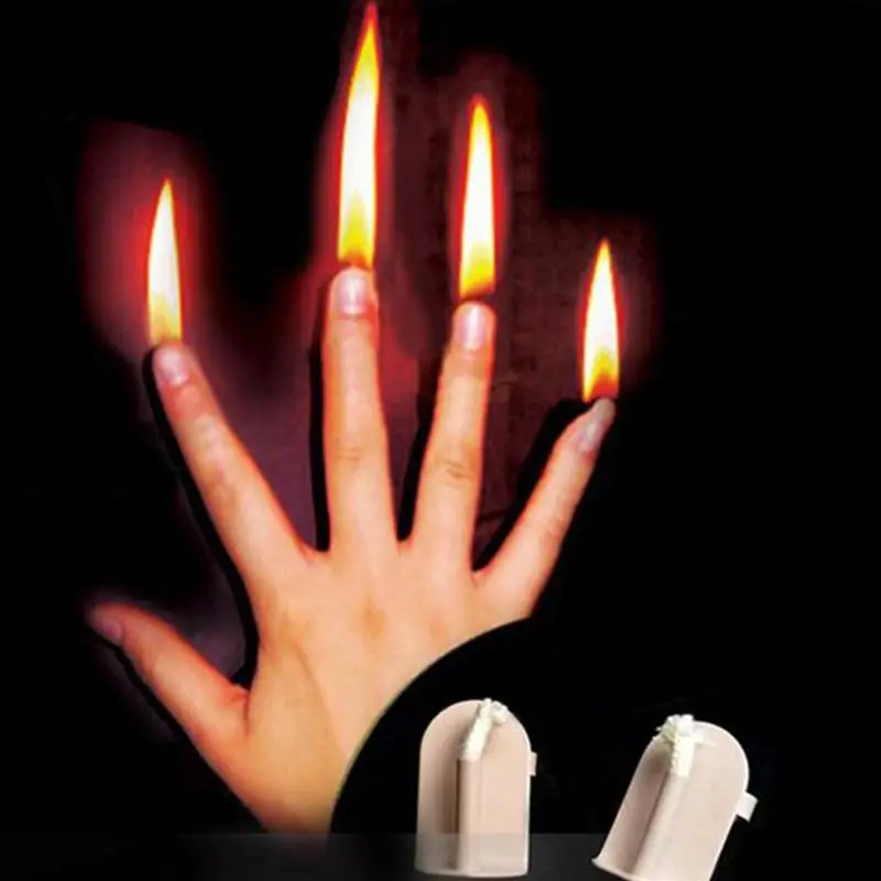 4 шт./компл. Пальчиковый огонь Хэллоуин розыгрыш игрушка сцена крупный план