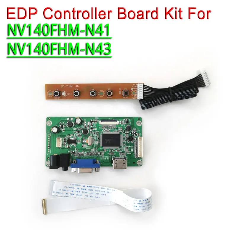 Для NV140FHM-N41 NV140FHM-N43 VGA монитор контроллер привода плата ноутбук ЖК-экран 1920*1080 14