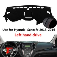 taijs factory calssic new arrival leather car dashboard cover for hyundai santafe 2013 2014 2015 2016 left hand drive