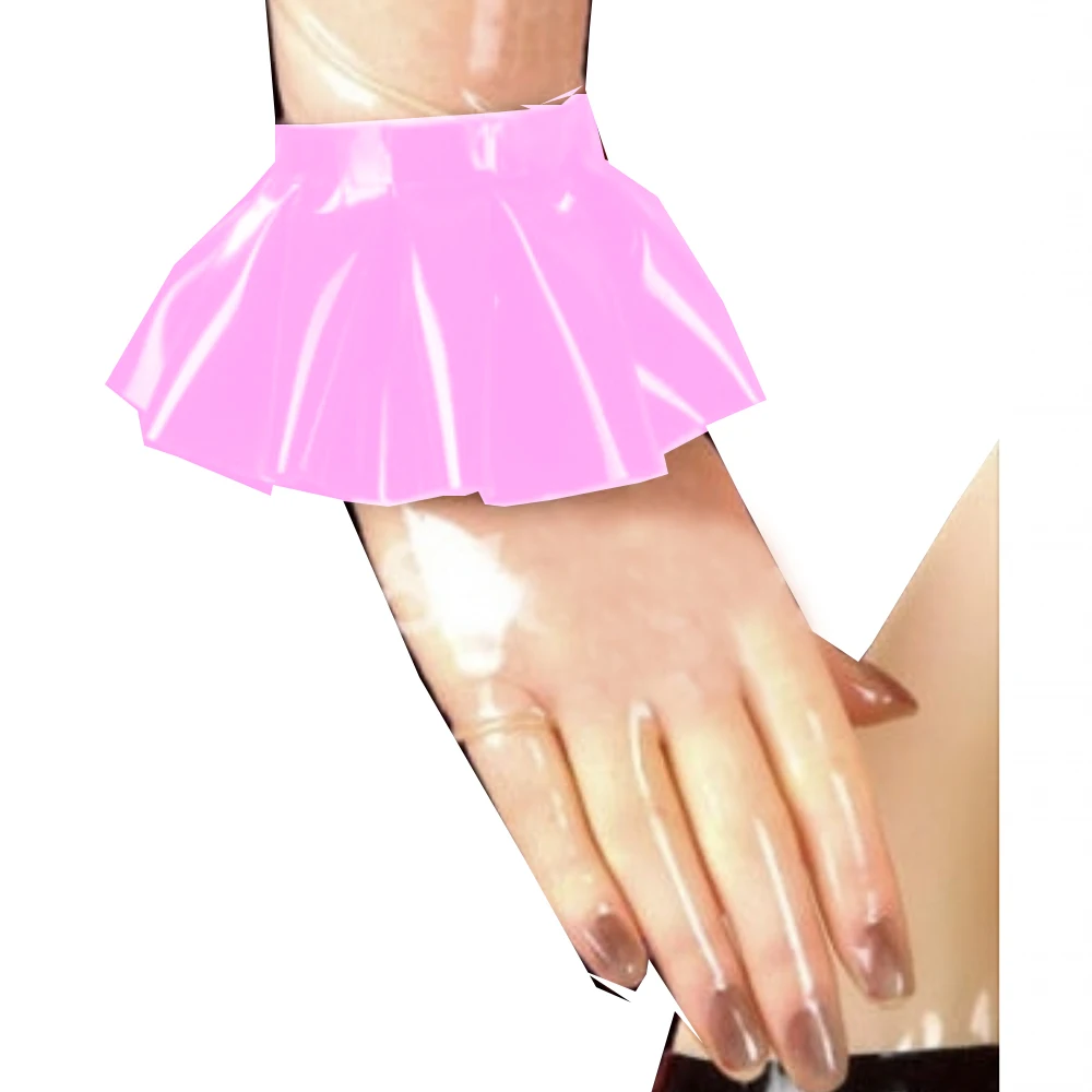 Длинное платье горничной металлик Пышный рукав лазерная перекрестная модель