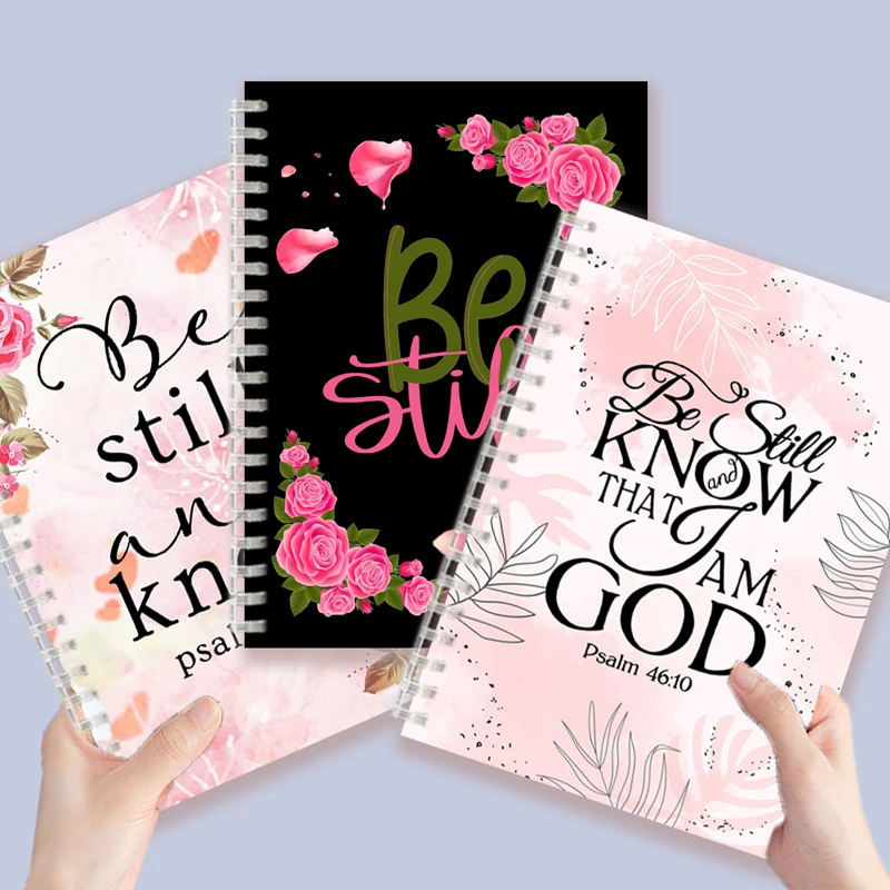 

Psalm 46 10 Verse - Be Still and Know That I Am GOD - Spiral Notebook Christian Quote Bible Note Book Wisdom Vibes Faith Words