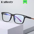 Ralferty TR90 Ретро квадратные очки мужские прозрачные линзы анти-синий светильник компьютерные очки мужские 0 диоптрий очки для близорукости