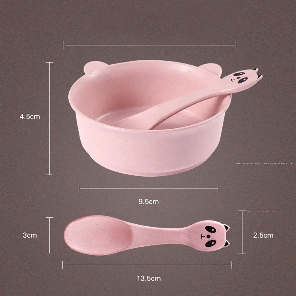 Симпатичные Мультяшные панды столовая чаша для риса ложка супа еды пшеницы