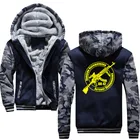 Мужской Бархатный спортивный костюм Kalashnikov с капюшоном