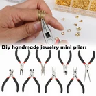 Плоскогубцы из нержавеющей стали с длинным носом, мини-инструмент, светильник, Многофункциональные ювелирные изделия, круглые плоские плоскогубцы с длинным носом, обжимные плоскогубцы