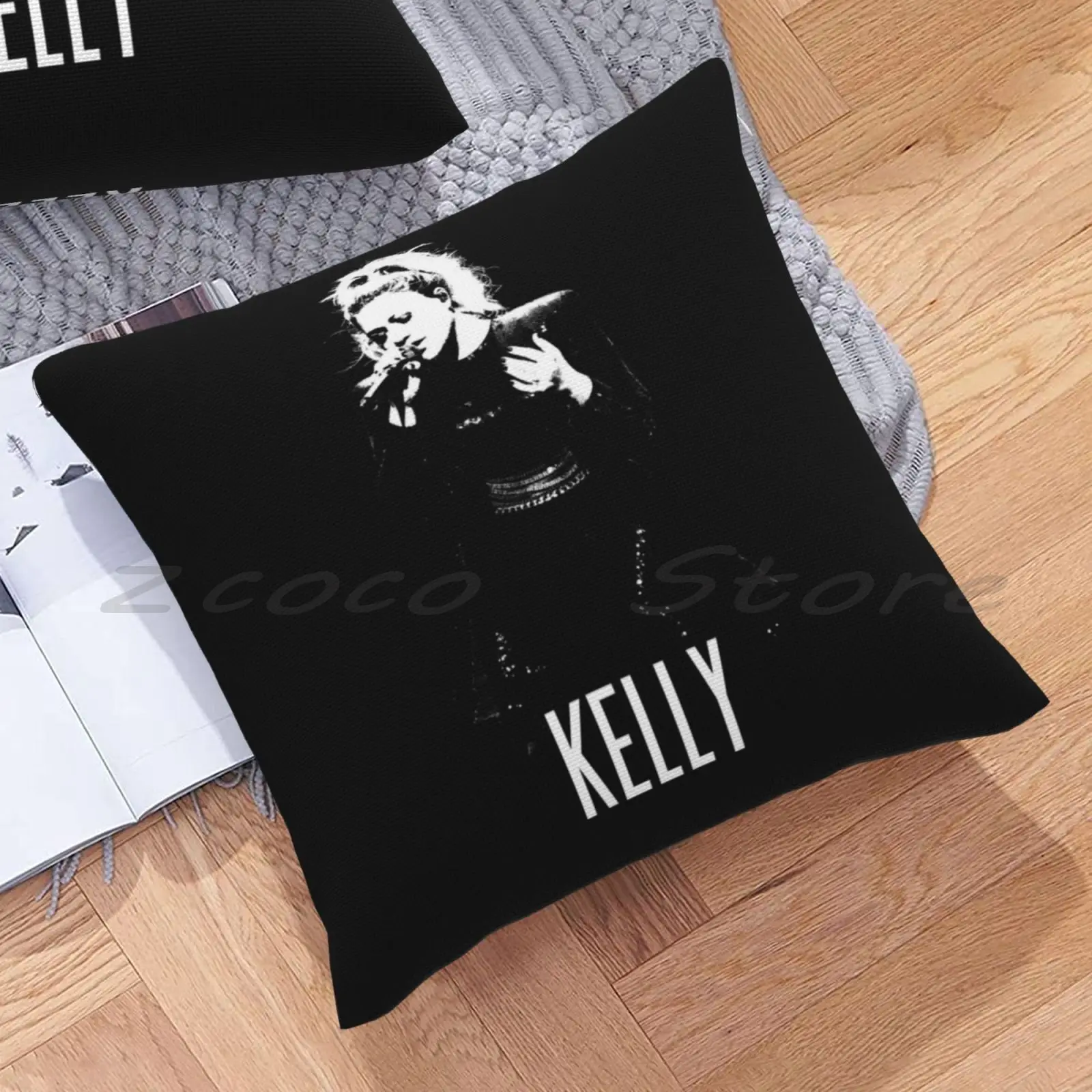 -Белый чехол из льняной плюшевой бархатной ткани с принтом на заказ наволочка