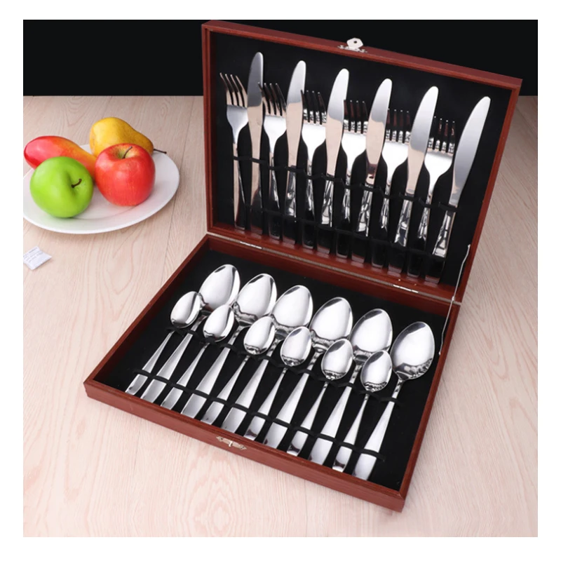 Набор столовых приборов из нержавеющей стали 24 шт./компл.|knife and fork|dinner knifedinnerware set |
