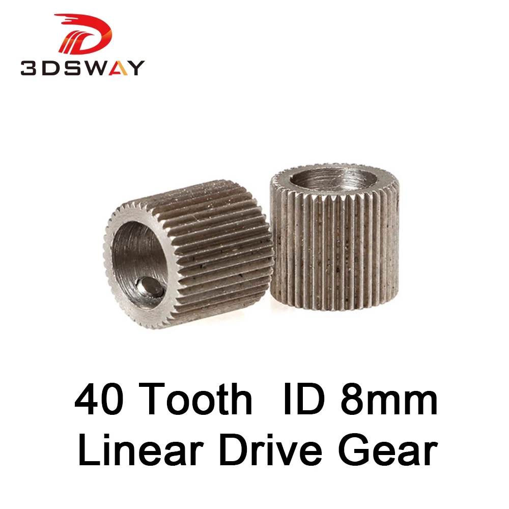 3DSWAY 3D принтеры Запчасти диск Шестерни 40 зуб внутренняя Диаметр 8 мм линейный нити