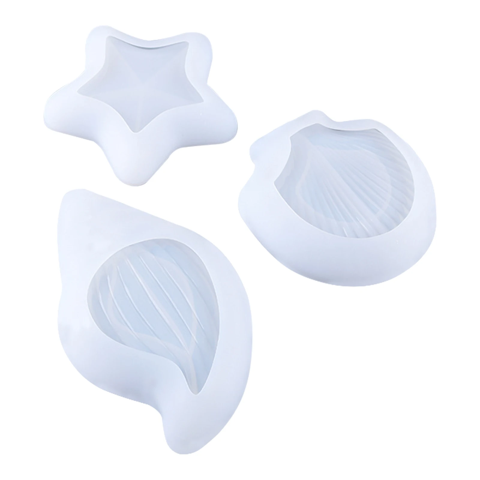 

DIY Crystal Resin Molds Starfish Conch Shell Mold Chocolate Cake Decoration Tools Creative Cake Candy Silicone Molds