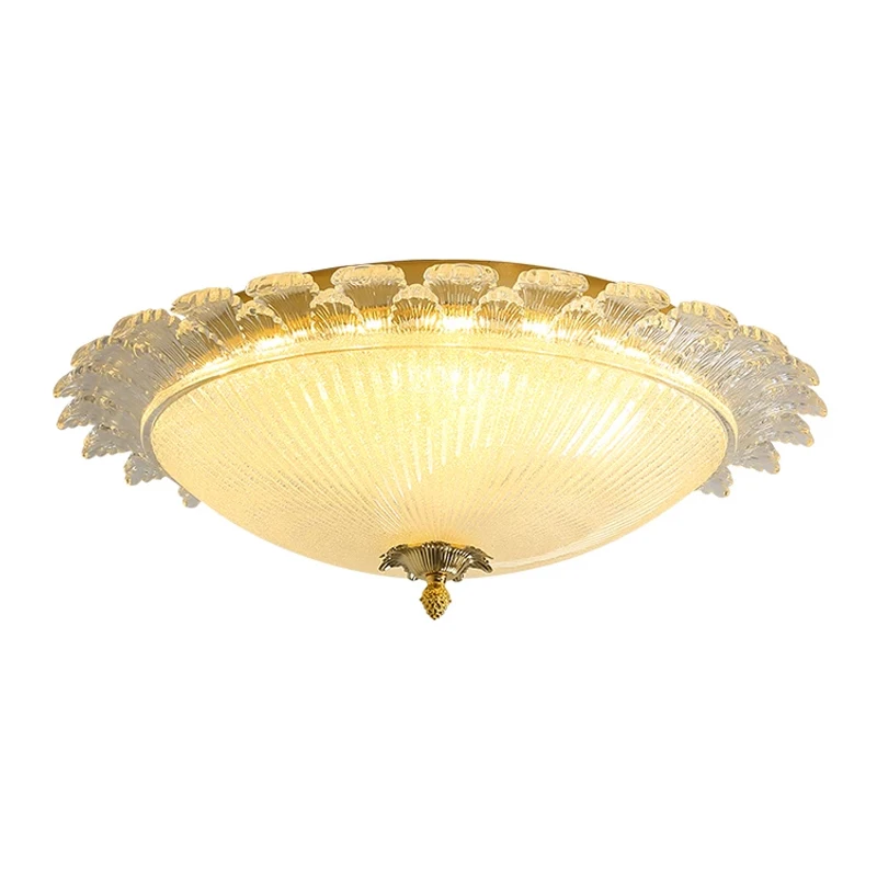 

ART DECO LED Ceiling Lights With Glass Lampshade For Bedroom Modern Round Surface Mounted Fixed Ceiling Luminaire Kitchen Lamps