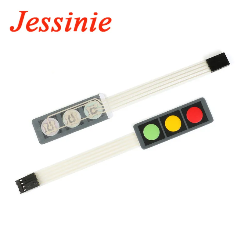 2 шт. кнопочный мембранный переключатель клавиатуры 1x2 1x3 1x4 матричный массив