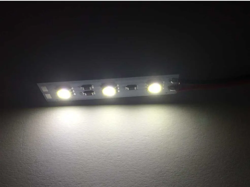 200 шт. 5050 SMD Светодиодная панель белый/теплый белый свет 3 светодиода S 4 см