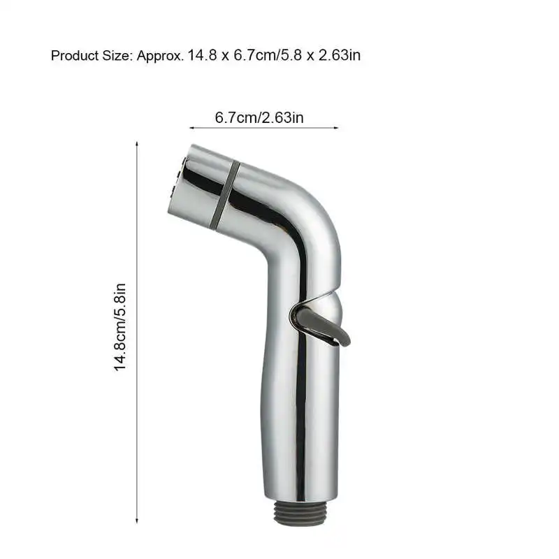 Bathroom Electroplated Handheld Adjustable Bidet Sprayer Toilet Spray Nozzle With Automatic Water Lifting Massage Function | Обустройство