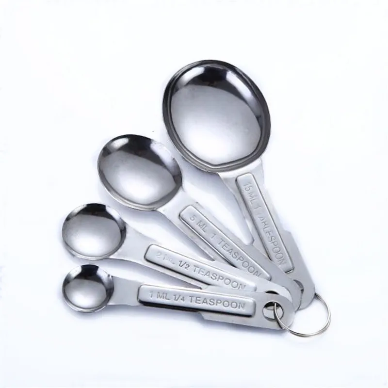 

Stainless Steel Measuring Spoon 4 Piece Set Value Baking Measuring Tool Seasoning Spoon Flour Spoon