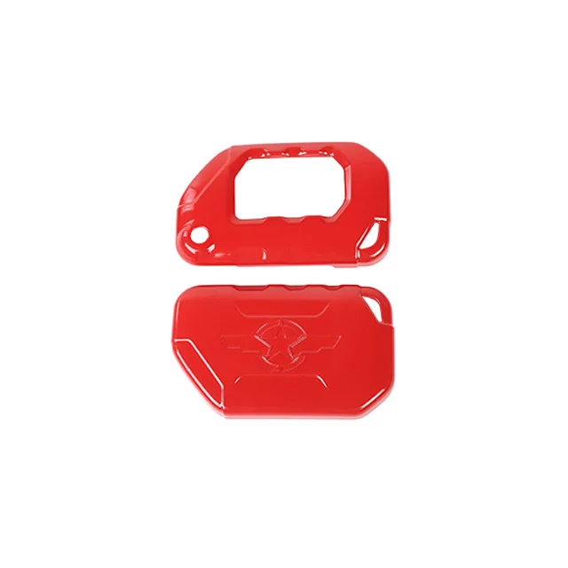 red MOPAI чехол для автомобильных ключей Jeep Wrangler JL+ ABS чехол для автомобильных ключей аксессуары для Jeep Wrangler JL - Название цвета: red