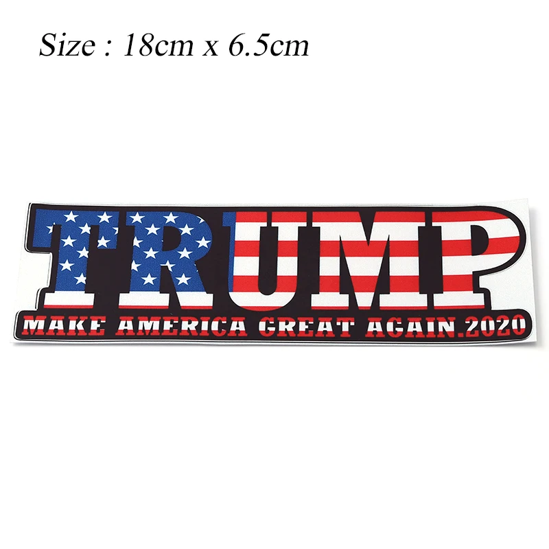 Американский флаг Дональда Трампа Светоотражающая наклейка Трамп для BMW Audi Honda
