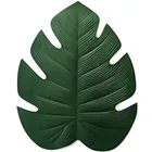 Черепаха салфетка под тарелку с лиственным рисунком искусственные зеленые горшечные растения Изоляция Нескользящая посуда домашняя Западная антигорячая тарелка Настольный кухонный Декор коврики