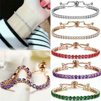 crystal claw set bracelet for women 2021 color crystal zircon adjustable bracelet hot sale ladies queen exquisite gold jewelry