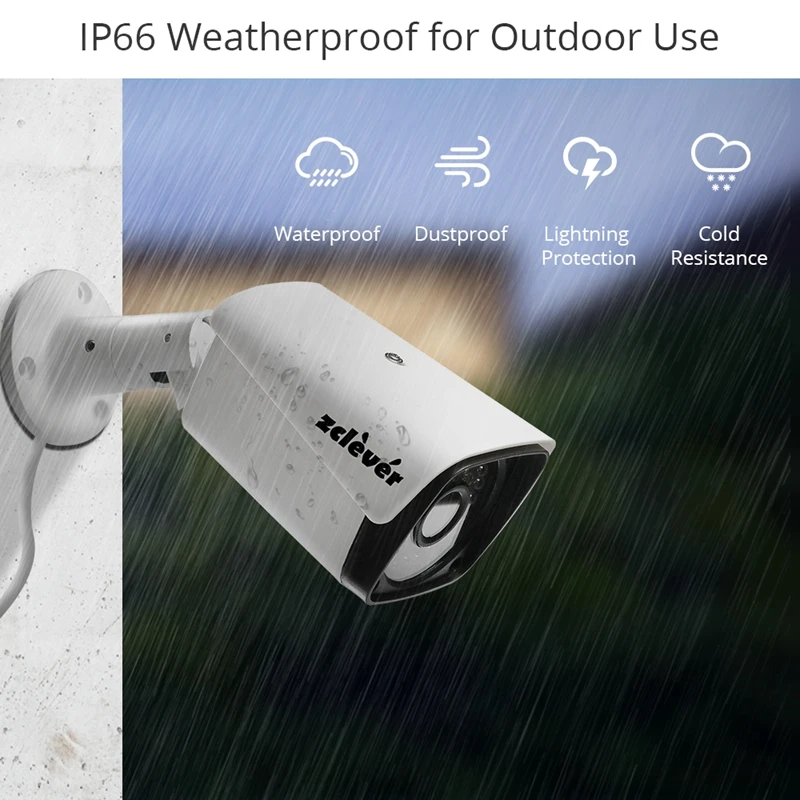 1080P Домашняя безопасность Камера Системы, Zclever 8CH наблюдения DVR для наблюдения за состоянием труб 4/8 шт. 2.0MP всепогодный IP66 пуля Камера s Ночное видение
