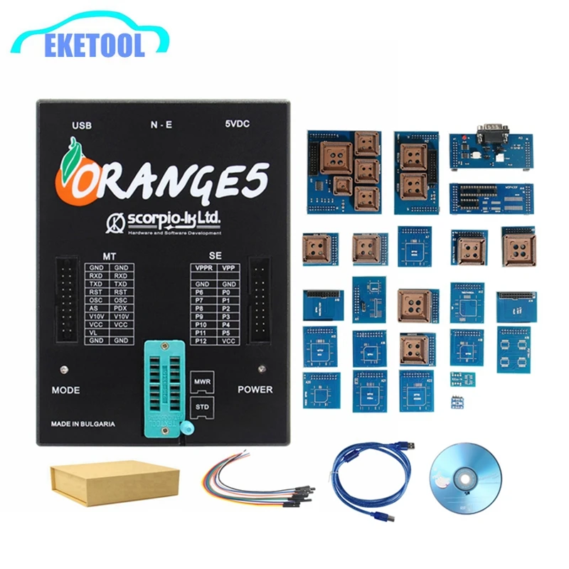 OEM оранжевый 5 Prgrammer полный адаптер с английским/русским Orange5 ECU Progamming V1.34 Улучшенная функция программного обеспечения