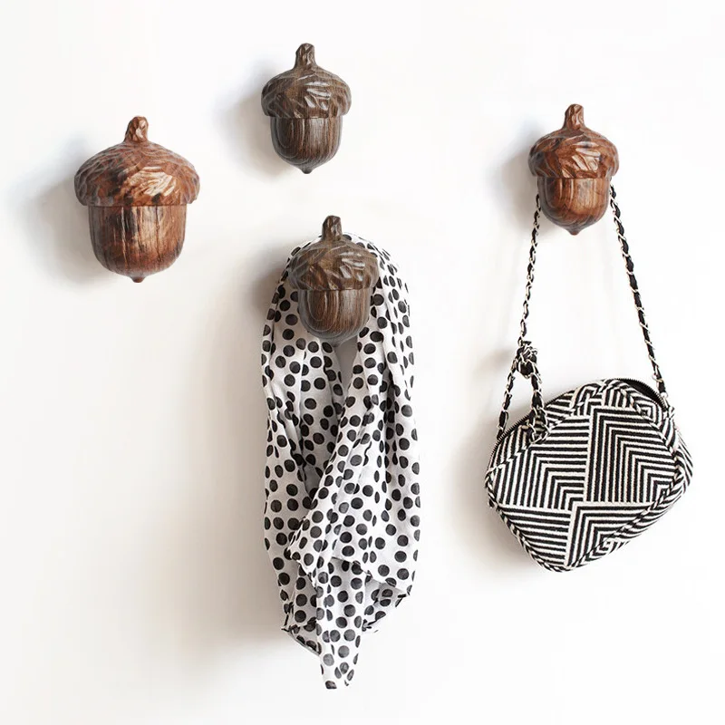 Креативная вешалка для ключей с сосновой гайкой одежды долговечность домашний