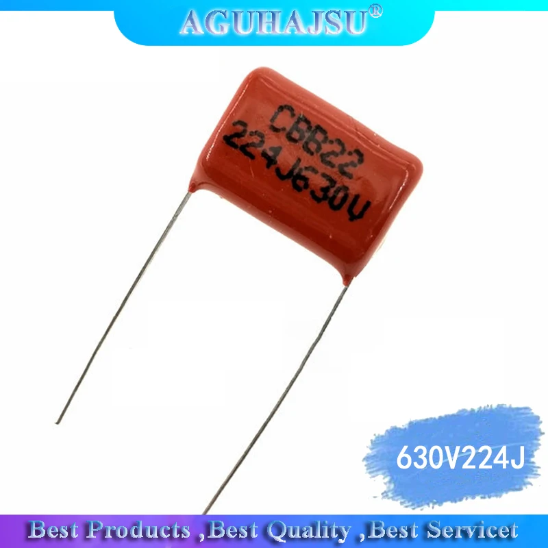 

10 шт. 630V224J 0,22 мкФ шаг 15 мм 224 630V 220nf CBB полипропиленовый пленочный конденсатор