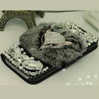 cute fur fluffy phone case for iphone 12 x xr xs 11 pro max 5 se 2020 12 mini luxury diamond 6s 6 7 8 plus girl cover soft coque