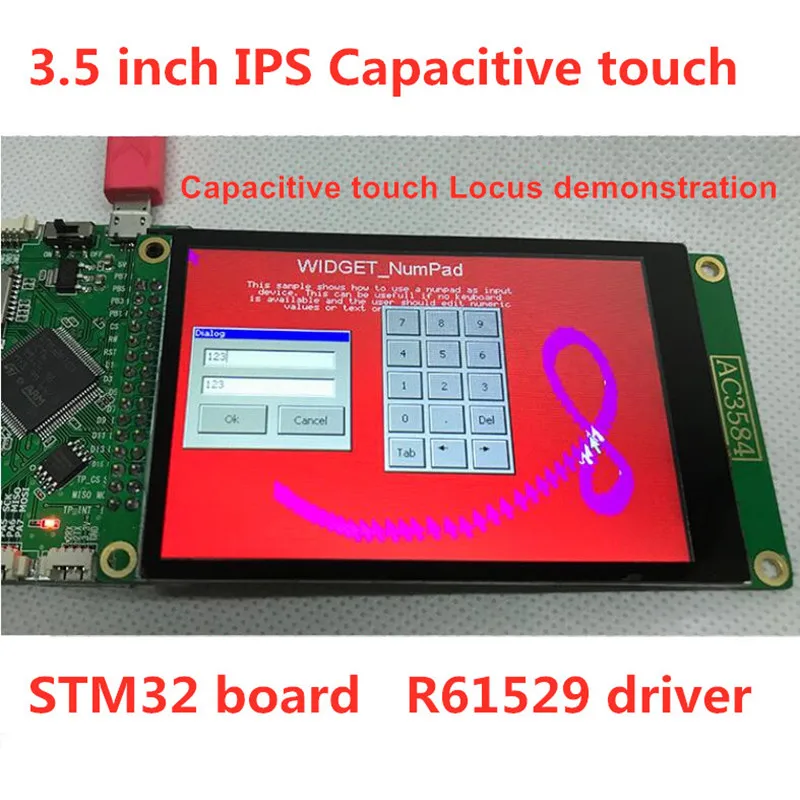45pin 3 5 дюймовый IPS ЖК экран R61529 MCU интерфейс STM32 оценочная тестовая плата PCB адаптер