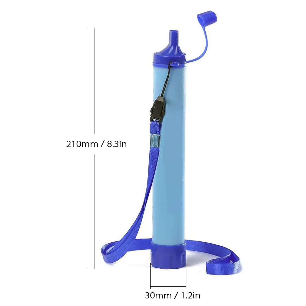 

Outdoor Water Filter Straw Water Filtration System Water Purifier for Emergency Preparedness Camping Traveling Backpacking