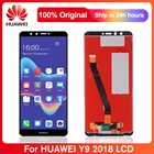 5,93 ''оригинальный экран для Huawei Y9 2018 ЖК-дисплей сенсорный экран дигитайзер в сборе с рамкой для Huawei Enjoy 8 Plus LCD